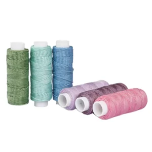 0.45mm 35m Waxed Threads for Sewing Round Waxed Thread for Leather Sewing Polyester Thread for Bags Waxed String