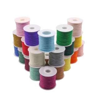0.8mm Nylon Cord Thread Chinese Knot Macrame Cord Bracelet Braided String DIY Tassels Making Beading String Threads