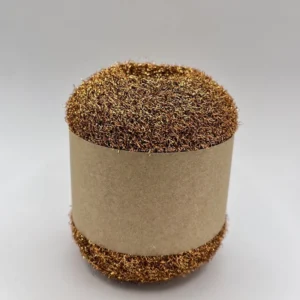 1 12NM Metallic Loop Yarn Polyester Shiny Lurex Fancy Yarn Anti pilling for Knitwear Crochet OEM Color