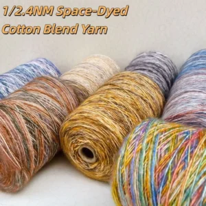 1/2.4NM 73% Cotton 37% Acrylic Space dyed Spun Air Yarn Skin friendly Ideal for Hand knitting Crochet Handicrafts