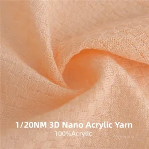 1/20NM 100% Acrylic Dyed 3D Nano Fancy Yarn Sewing Anti pilling Anti shrinkage Sweat absorbent