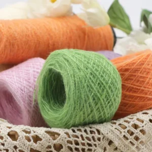 1 5.8NM 6%Wool 35%Polyester 24%PBT 35%Recycle Polyester Knitted Sweater Yarn Factory in Stock Blended Yarn Fancy Yarn
