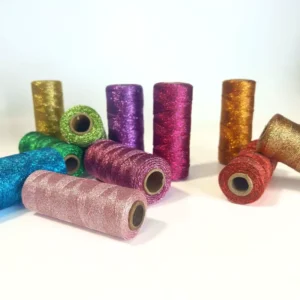1.0 mm Metallic Yarn Custom Colors Metallic Cord for Gift Package DIY Metallic Yarn Filament Hand Knitting Rope Metallic Cord