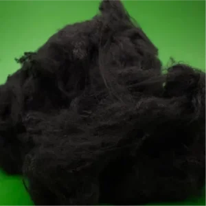 1.4D*38mm 100% Virgin Solid Black Polyester Staple Fiber for Non Woven Needle Punch Spinning Customizable PSF