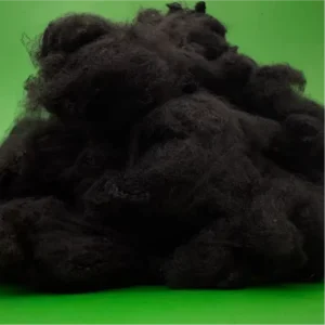 1.4D 38mm Virgin Solid Black 100% Polyester Staple Fiber for Ring Spinning Filling Concrete PSF