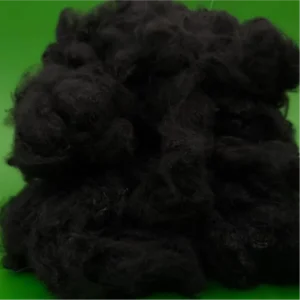 1.4D*38mm Virgin Solid Black Polyester Staple Fiber for Open-End Spinning Filling Material Concrete PSF Customizable
