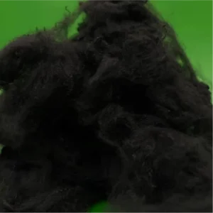 1.4D 38mm Virgin Solid Black Polyester Staple Fiber for Weaving Industrial Fabrics Concrete Spinning Applications PSF