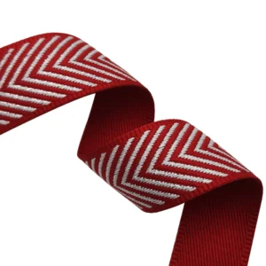 1.5 Inch 38mm 100% Polyester Silver Metallic Jacquard Thread Webbing 1.7mm Thick Glitter Fashion Ribbon for Clothing
