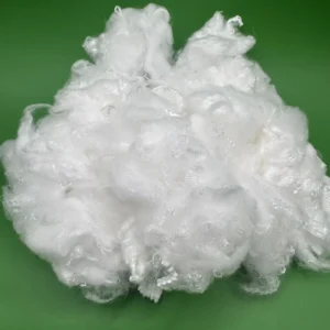 1.5D 38mm Virgin White Bosilun Fiber for Craft Rope Braided Fabric Canvas Industrial Textile Yarn Spinning Concrete Flame