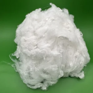 1.5D 51mm Recycled White Staple Solid PSF Good Bulkiness Low Impurity Stable Quality for Spinning Knitting Yarn Supply