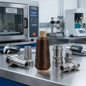 100*3 Heat Resistant Conductive Anti Static Spun Yarn with OE Technics for Sewing Applications