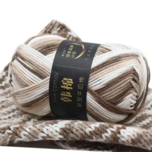 100% Acrylic Fancy Yarn 7 Ply Dyed Ring Spun Anti Insects Used for Hand Knitting Weaving Strong Anti Pilling Knitwear