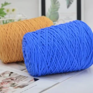 100% Acrylic Knitting Yarn Customized 400 Gram Per Roll Dyed Patterns Soft Fancy Tufting Thread for Sewing Crochet Yarn