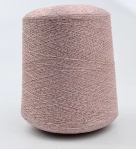 100% Cashmere Yarn + Lurex Sequin Bean 2 26NM Ready Made Custom Fancy Yarn for Women Hats