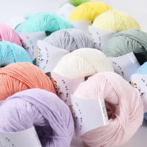 100% Combed Cotton Thread Super Soft Chenille Yarn 50g DIY Embroidery Sewing Weaving Hand knitted Scarf and Hat for Knitting