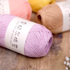100% Combed Cotton Yarn for Hand Knitting & Weaving Dyed Anti Pilling Eco Friendly for Hats
