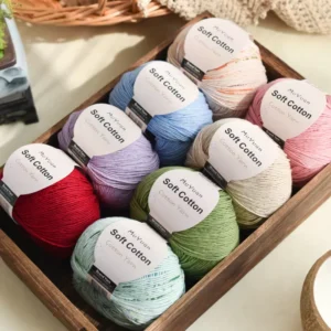100% Combed Mercerized Cotton Yarn Anti Bacteria Anti Pilling Amigurumi Scarf Pillow Baby Hand Knitting Crochet DIY Craft Thread
