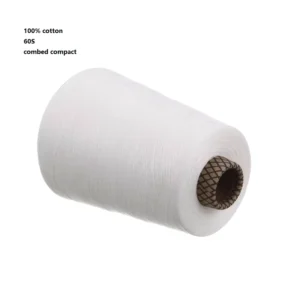 100 Cotton 60S Combed Compact Yarn Raw Withe Cotton Yarn for Weaving