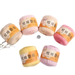 100 Cotton Fancy Yarn Anti Pilling Dyed Crochet Cotton Yarn for Hand Knitting Baby Garment Blanket