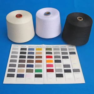 100% Cotton Knitting Yarn High Tenacity Dope Dyed Polyester Blended Raw Pattern Ring Spun for Weaving