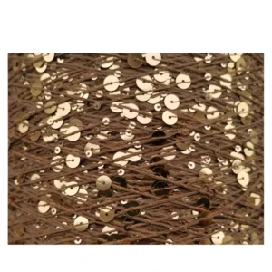 100% Cotton Sequin Yarn Dyed Fashion Hand Knitting Yarn in 3MM+6MM for Creative Patterns
