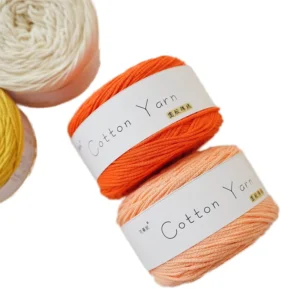 100% Cotton Thread 100g Macrame Rope 1.5-2mm Dyed Pattern Woven DIY Hollow Cotton Yarn for Knitting & Hand Bag DIY Projects