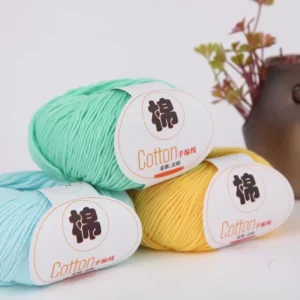 100% Cotton Yarn 24S 8ply 50g Textured Blend Anti-Pilling Ring Spun Crochet Yarn Suitable for Amigurumi Sweaters Hats Bags