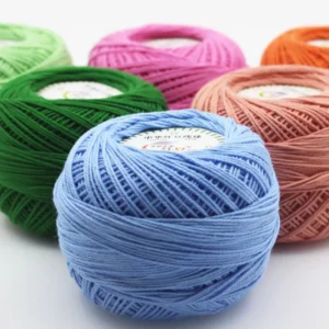 100% Cotton Yarn 3# Lace Yarn for Crochet Knitting Hand Knitted Fancy Yarn for Sewing