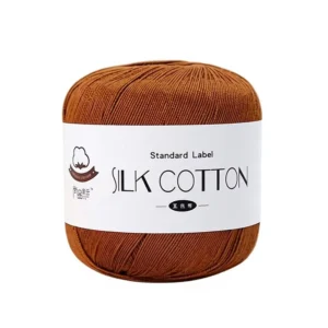 100% Cotton Yarn Skin Friendly Anti Pilling Lace Yarn Handmade DIY Fine Crochet Yarn for Micro Crochet Dolls Cardigans