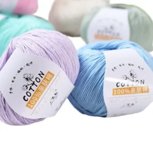 100% Cotton Yarn Thread Super Soft Chenille Yarn DIY Embroidery Sewing Weaving Hand knitted Yarn Crochet