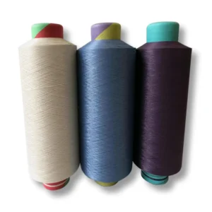 100% DTY White Polyester Yarn 450 Denier Filament Color Yarn for Knitting for DTY Underwear Bra
