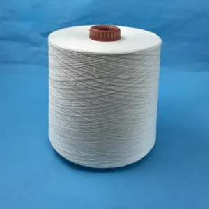 100% FR Polyester RING SPUN Yarn Raw White For Weaving
