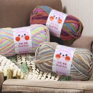 100 Grams 6 Ply Acrylic Yarn Dyed Soft Skin Friendly High Tenacity Baby for Knitting Crochet Fancy Outfit Scarf Hat