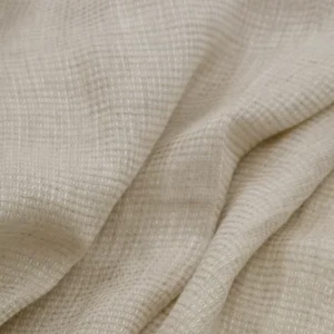 100% Linen Jacquard Fabric Plaid Check Pattern Waffle Weave Pure Linen Fabric for Shirts Dresses Garments Apparel Textile