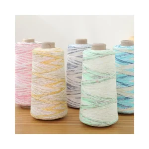 100% Long Staple Cotton Yarn Excellent Elasticity Spring Summer Mercerised Dyed Crochet Yarn for Knitting Hand Crafting