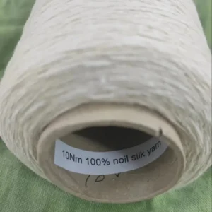 100% Mulberry Spun Silk Yarn Recycled Eco-Friendly Raw White Yarn for Hand Knitting & Weaving