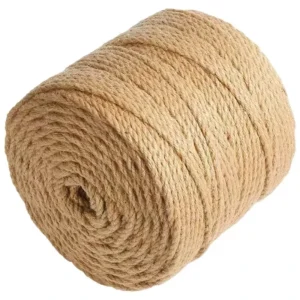 100% Natural Jute Braided Twisted Rope DIY Decoration Cord 1mm~50mm Recyclable Sisal Packaging Rope