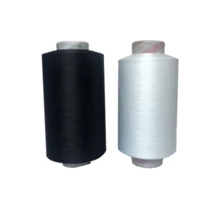 100% Nylon 66 High Tenacity Slub Yarn Dyed Black White Single Double 6 for Knitting 30D 70D 140D