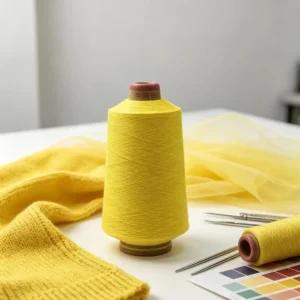100% Nylon DTY Custom Yellow Color High Quality Filament Yarn for Hand Knitting and Weaving