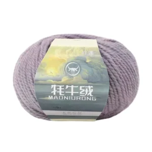 100% Organic Cotton Core Spun Yarn 3 Ply Medium Weight for Hand Knitting Sweaters Coats Crochet Scarfs