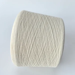 100% Organic Cotton GOTS Certified Carded Spinning Ne16 Open End Knitted Yarn Hand Knitting Embroidery Raw Natural Woven