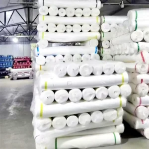 100% Organic Polyester Microfiber Peach Skin Finish White Brushed Fabric Garments Curtains Herringbone Jacquard Yarn Dyed