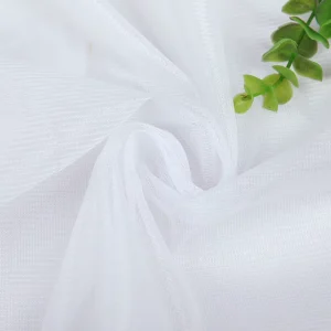 100% Organic Polyester Tulle Fabric Soft Bridal Wedding Decoration Cloth for Curtains & Garments for Girls