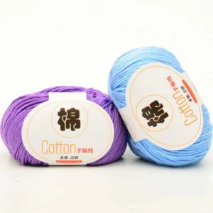 100 Percent Recycled Multi Colored Dyed Knitting Yarns 100% Cotton Yarn