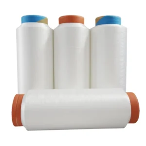 100% Polyester 150D 144F SIM SZ Twist High Tenacity 150D Raw White DTY Eco Friendly Yarn for Textile Weaving Knitting & Sewing