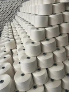 100% Polyester 32S Ring Spun Yarn High Strength Eco Friendly Dyed for Embroidery and Socks Machine Knitting