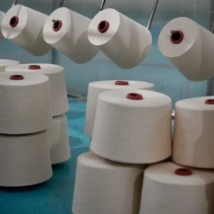 100% Polyester 32S Ring Spun Yarn High Strength Eco Friendly for Socks Machine Knitting