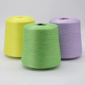 100% Polyester 32S Ring Spun Yarn High Strength Eco Friendly for Socks Machine Knitting