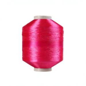 100% Polyester Bright FDY Twisted Low-elasticity Chenille Yarn Dyed Woven Labels Trademarks Colored Bright Drawn Textured Yarn