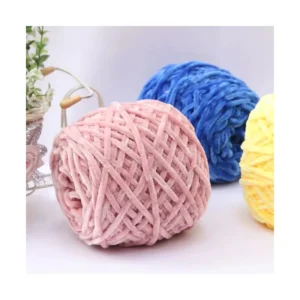 100% Polyester Chenille Yarn Wear Resistant and Soft for Handmade Knitting Sewing Weaving Dye Patterned and Recycled